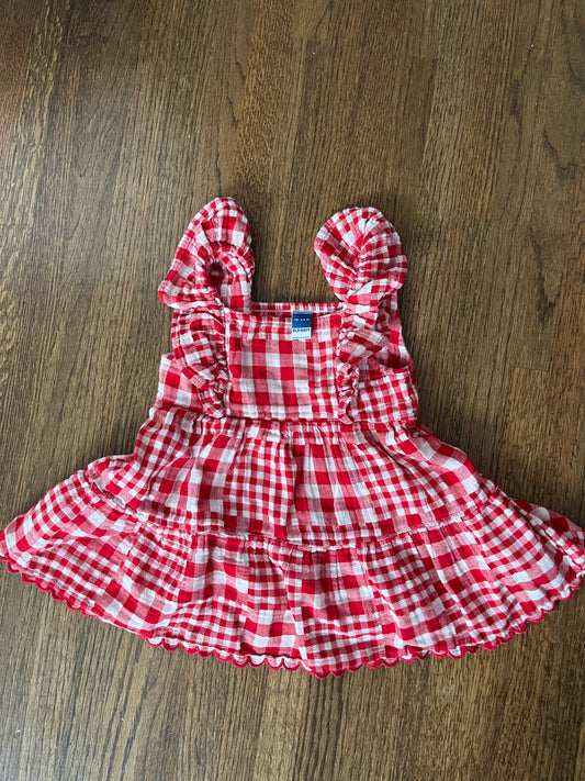 Red Gingham Dress VGUC 18-24M, Kids 24 Month (18-24M)