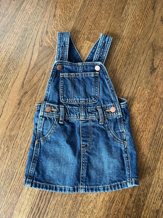 Old Navy Demin Overall Dress VGUC 12-18M, Kids 18 Month (12-18M)