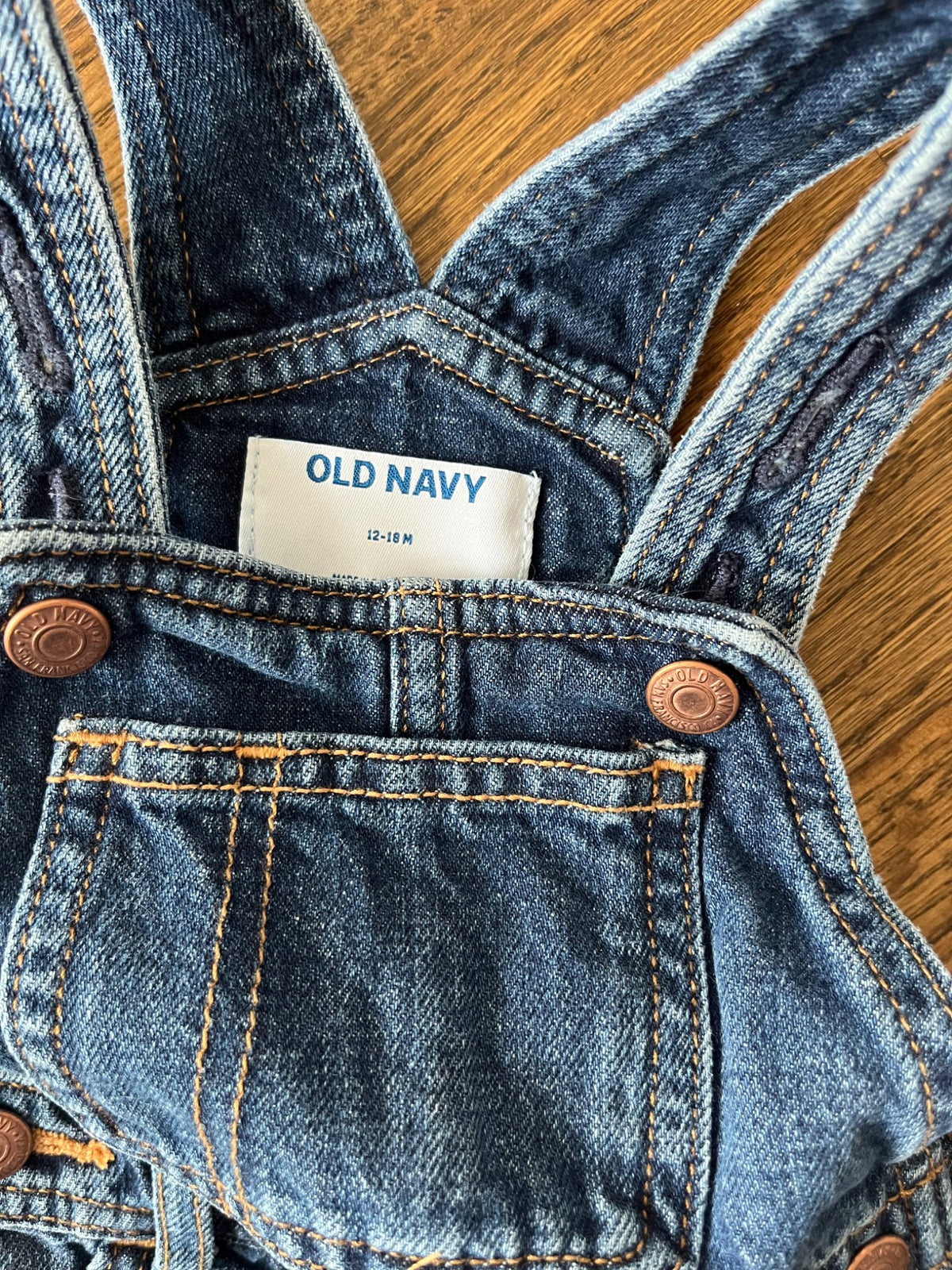 Old Navy Demin Overall Dress VGUC 12-18M, Kids 18 Month (12-18M)