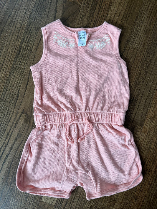 Carter’s Pink Romper EUC 18M, Kids 18 Month (12-18M)
