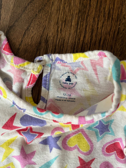 Baby Gap Colourful Outfit VGUC 12-18M, Kids 18 Month (12-18M)