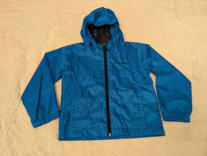 Columbia Boys Blue Rain Jacket - Size XS ( 4/5), Kids 5/5T (extra small)