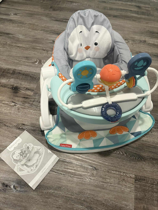 Fisher Price - Penguin sit me up chair with tray