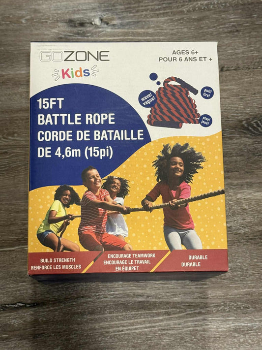 Kidzone - 15ft Tug of war battle rope toy/game. New in Box