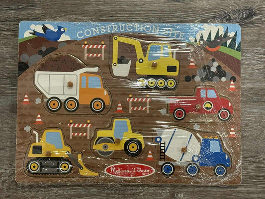Melissa & Doug - Wooden Construction Puzzle