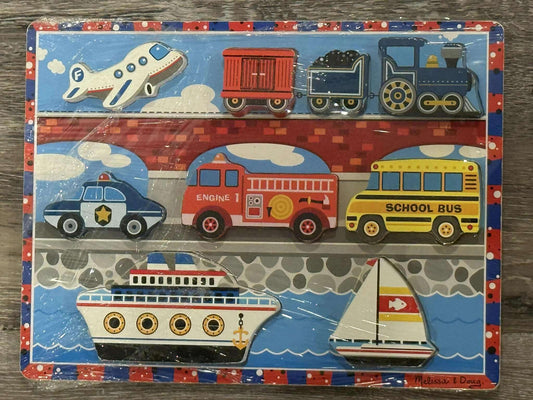 Melissa & Doug - Wooden Vehicles Puzzle