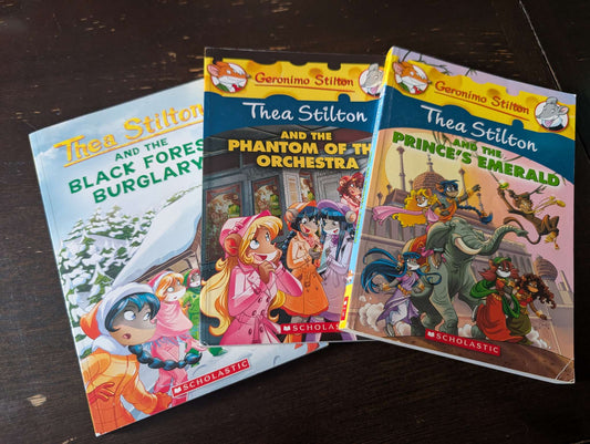3 books - Thea Stilton (2nd to 4th grade, reading level grade 4)
