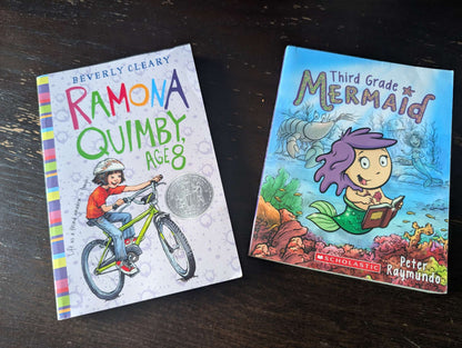Set of 2 books, appropriate around age 8