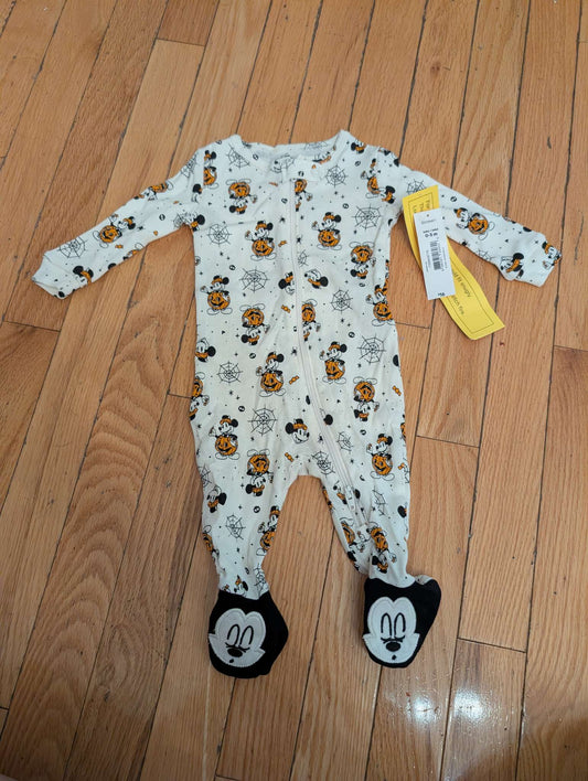 Halloween Disney Mickey Mouse Sleeper - New with tags. MSRP: $16 , Kids 3 Month (0-3M)