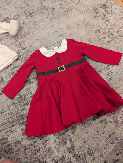 H&M Christmas Dress and White 'My First Christmas's hoodie. 6-9 months , Kids 9 Month (6-9M)