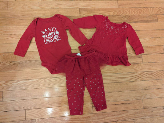Girls 6-12 months Christmas Bundle, Kids 9 Month (6-9M)