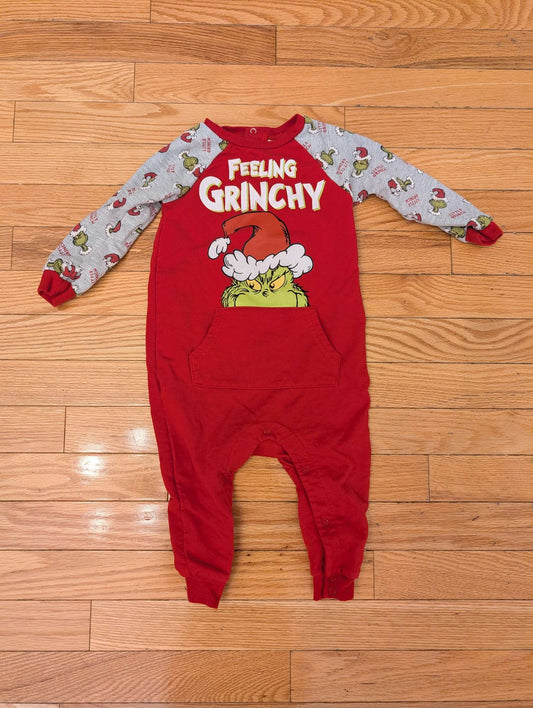Christmas Grinch Romper - 18-24 months , Kids 24 Month (18-24M)