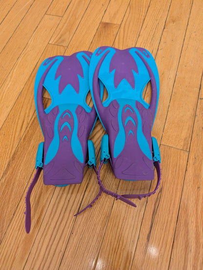 Cressi Snorkeling Fins - Small/Medium (US Kid 9.5-13.5) Purple and Blue