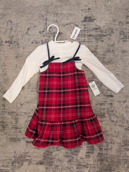 Old Navy - Christmas/Winter Dress + Undershirt - NWT. 12-18 months , Kids 18 Month (12-18M)