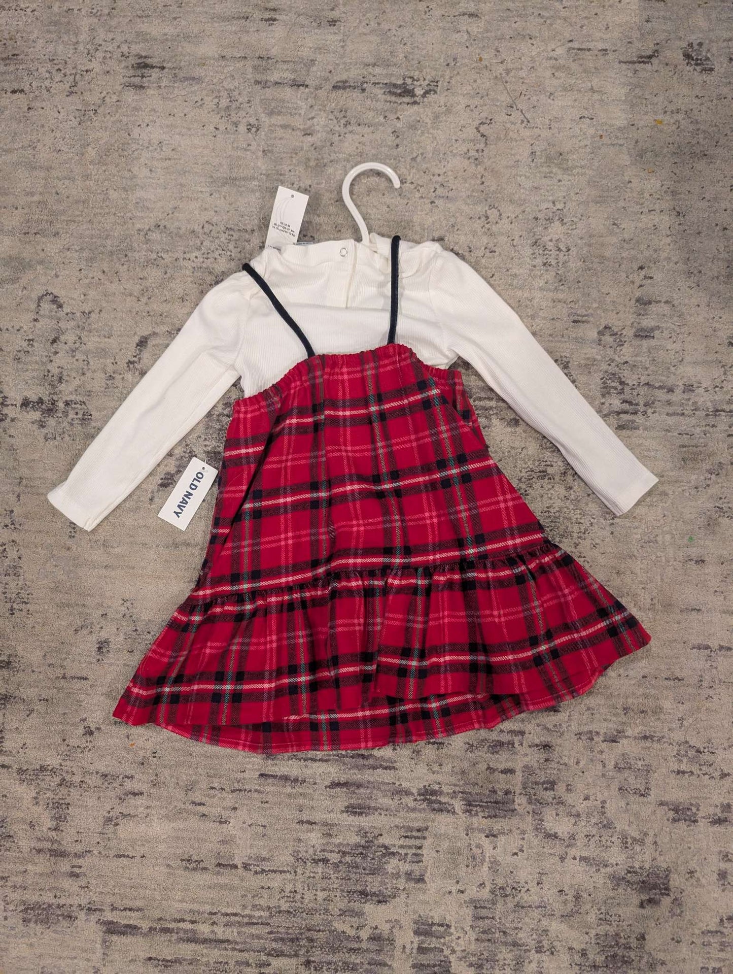 Old Navy - Christmas/Winter Dress + Undershirt - NWT. 12-18 months , Kids 18 Month (12-18M)