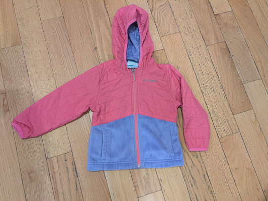 Columbia - Pink + Purple Fleece Jacket, 3T, Kids 3T
