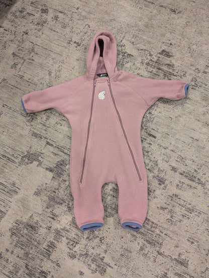 MEC - Purple Polar Bear Fleece Bunting Suit. , Kids 6 Month (3-6M)