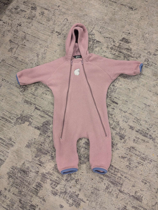 MEC - Purple Polar Bear Fleece Bunting Suit. , Kids 6 Month (3-6M)