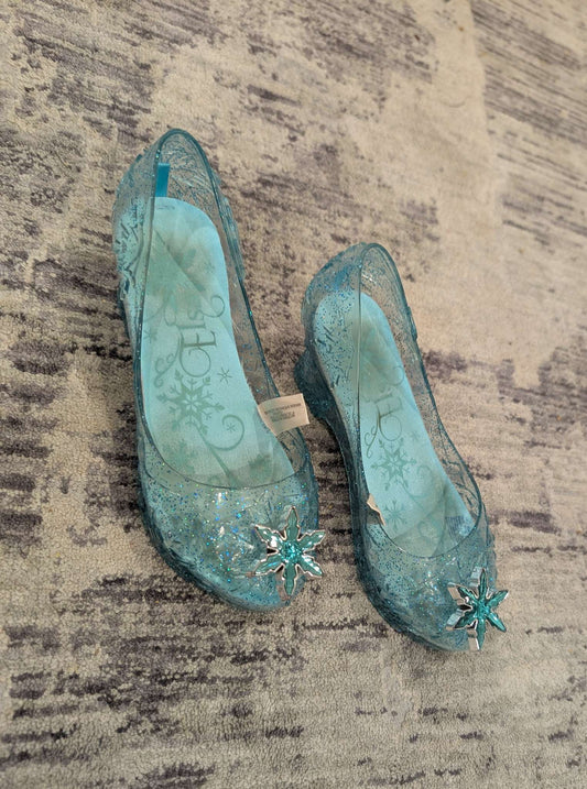 Elsa Dress Up Shoes with light up heels (US size 11/12), Shoes 11 (Toddler:2-4yr)