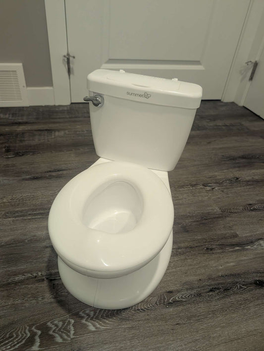 Summer Infant White Potty with Flushing Sound. MSRP $40