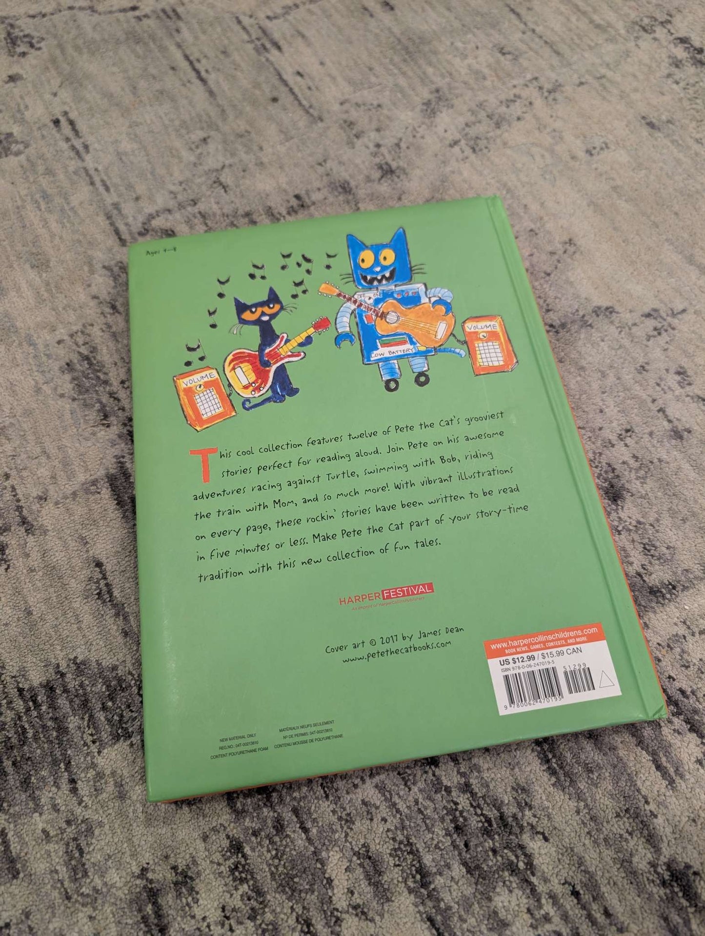Pete The Cat - Hardcover 5 minute stories