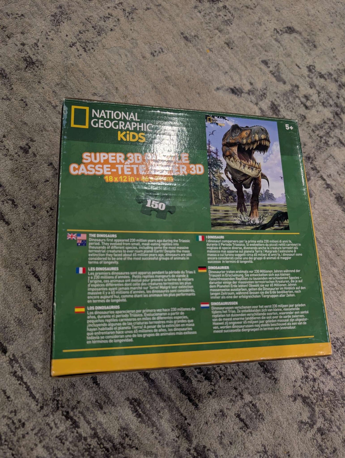 National Geographic Kids - Super 3D Dinosaur Puzzle