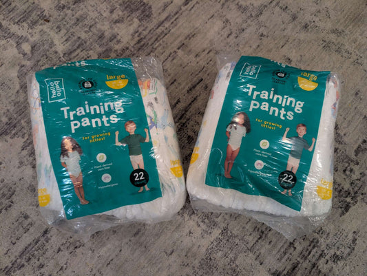 2 packets of Sealed Hello Bello Training Pants Pull Ups. Size 3T/4T. 44 in total