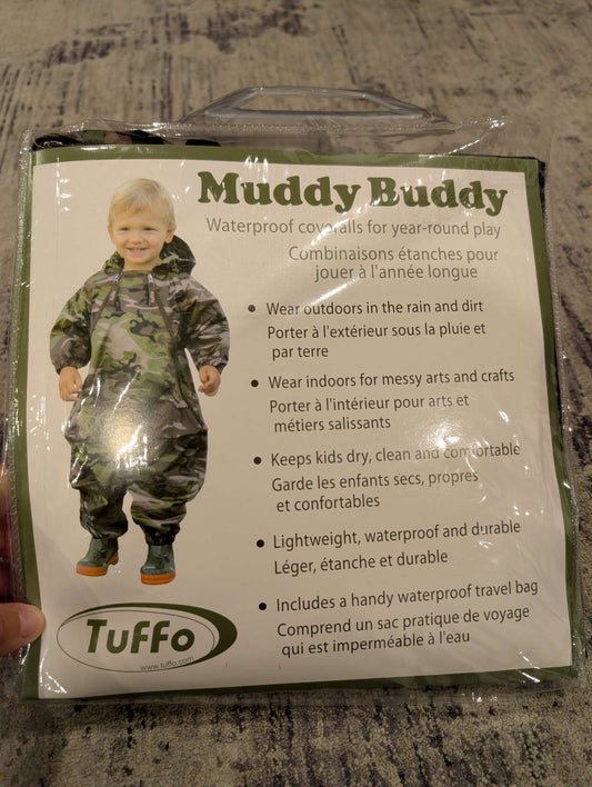 Tuffo - Muddy Buddy, Camo size 18 months. New in package, Kids 18 Month (12-18M)