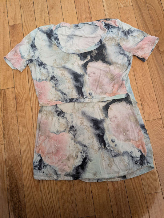 Tiny Tims Bamboo Nursing Tee with lift up panel. XS, Maternity XS (0-2)