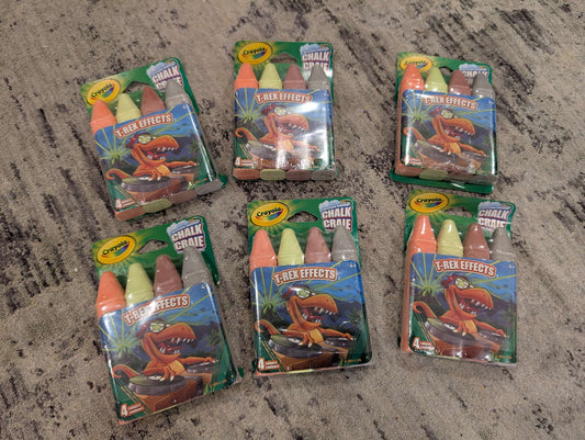 Bundle of 6 packs of T-Rex Effects Chalk - NEW