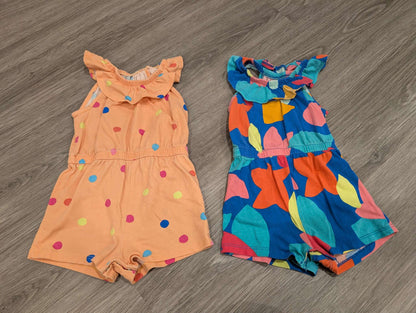 TU - UK brand Colourful Cotton Rompers , Kids 24 Month (18-24M)