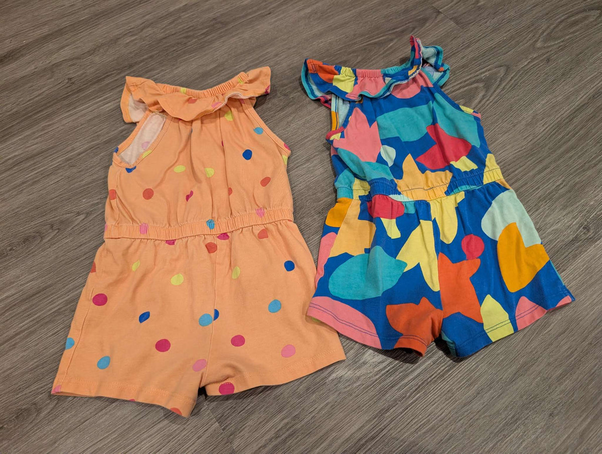 TU - UK brand Colourful Cotton Rompers , Kids 24 Month (18-24M)