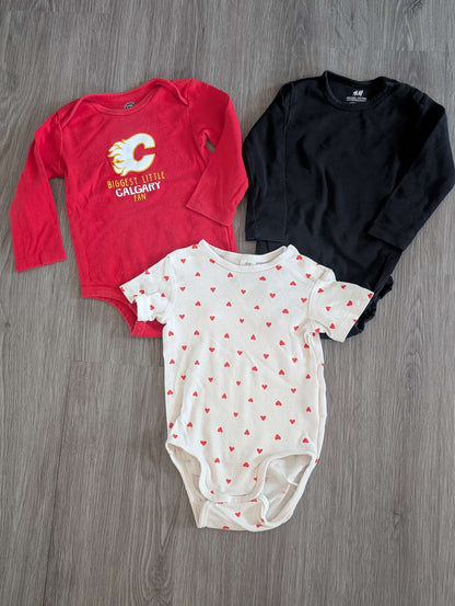 Set of 3 (12-18 months) bodysuits (H&M + NHL) , Kids 18 Month (12-18M)