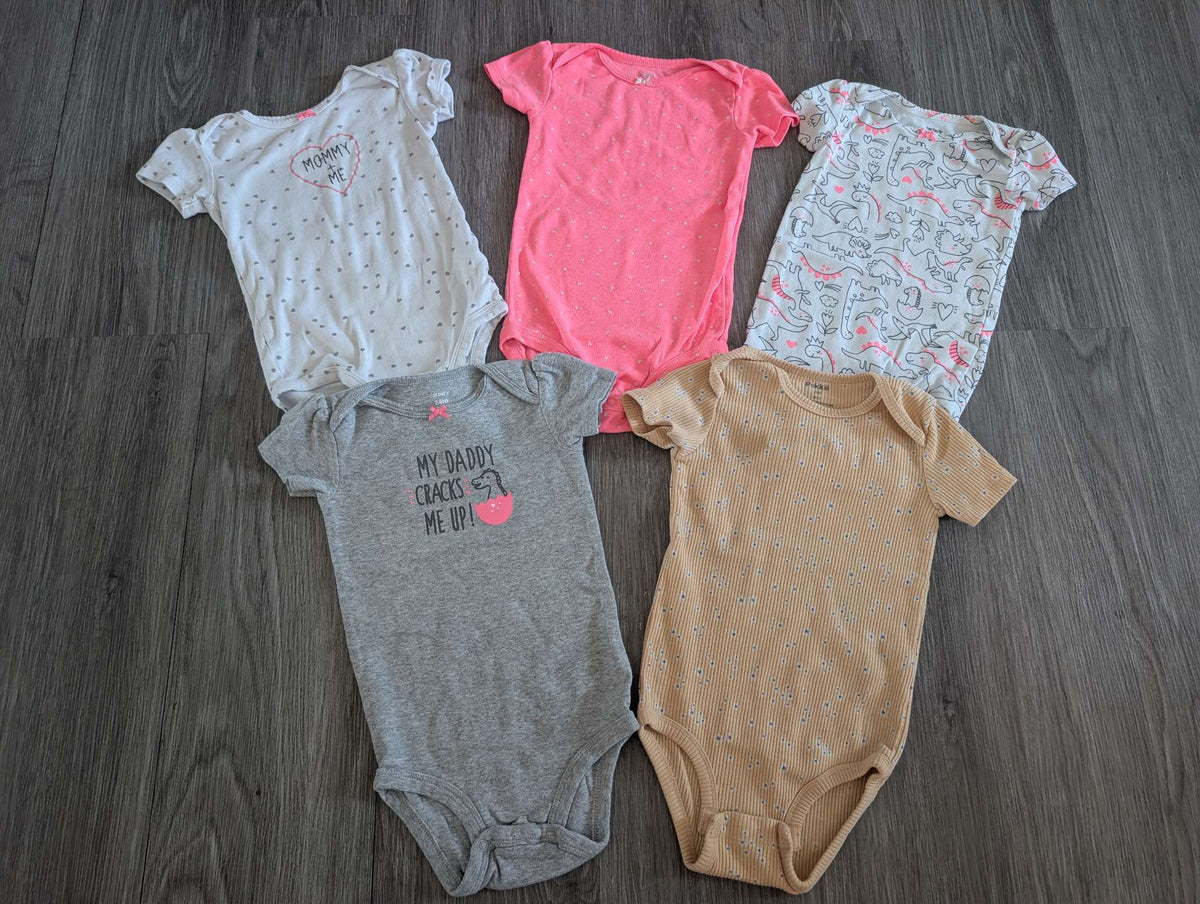 Set of 5 short sleeve bodysuits - 24m, Kids 24 Month (18-24M)