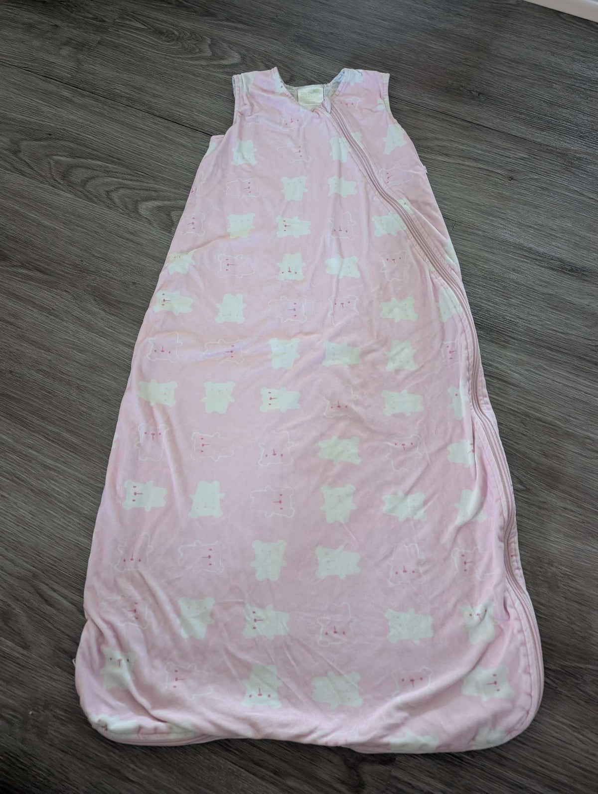 Perlimpinpin - Pink Bear 2.0 tog winter sleep sack (18-36 months), 18-24 Months (Extra Large)