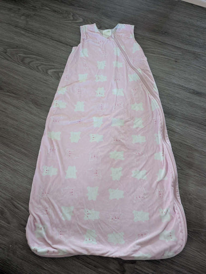 Perlimpinpin - Pink Bear 2.0 tog winter sleep sack (18-36 months), 18-24 Months (Extra Large)