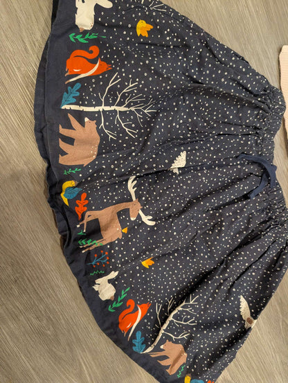 Frugi (UK) skirt and Zara Cardigan , Kids 6/6X