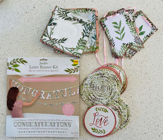 Floral Baby shower/ sip & see decorations