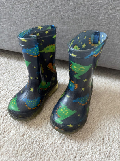 Dinosaur Rubber Boots, size 5, Shoes 5 (Walkers:12-24 mth)
