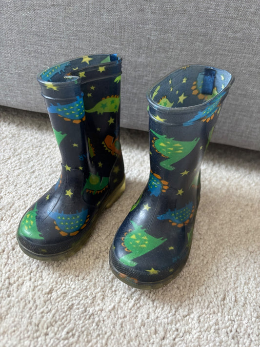 Dinosaur Rubber Boots, size 5, Shoes 5 (Walkers:12-24 mth)