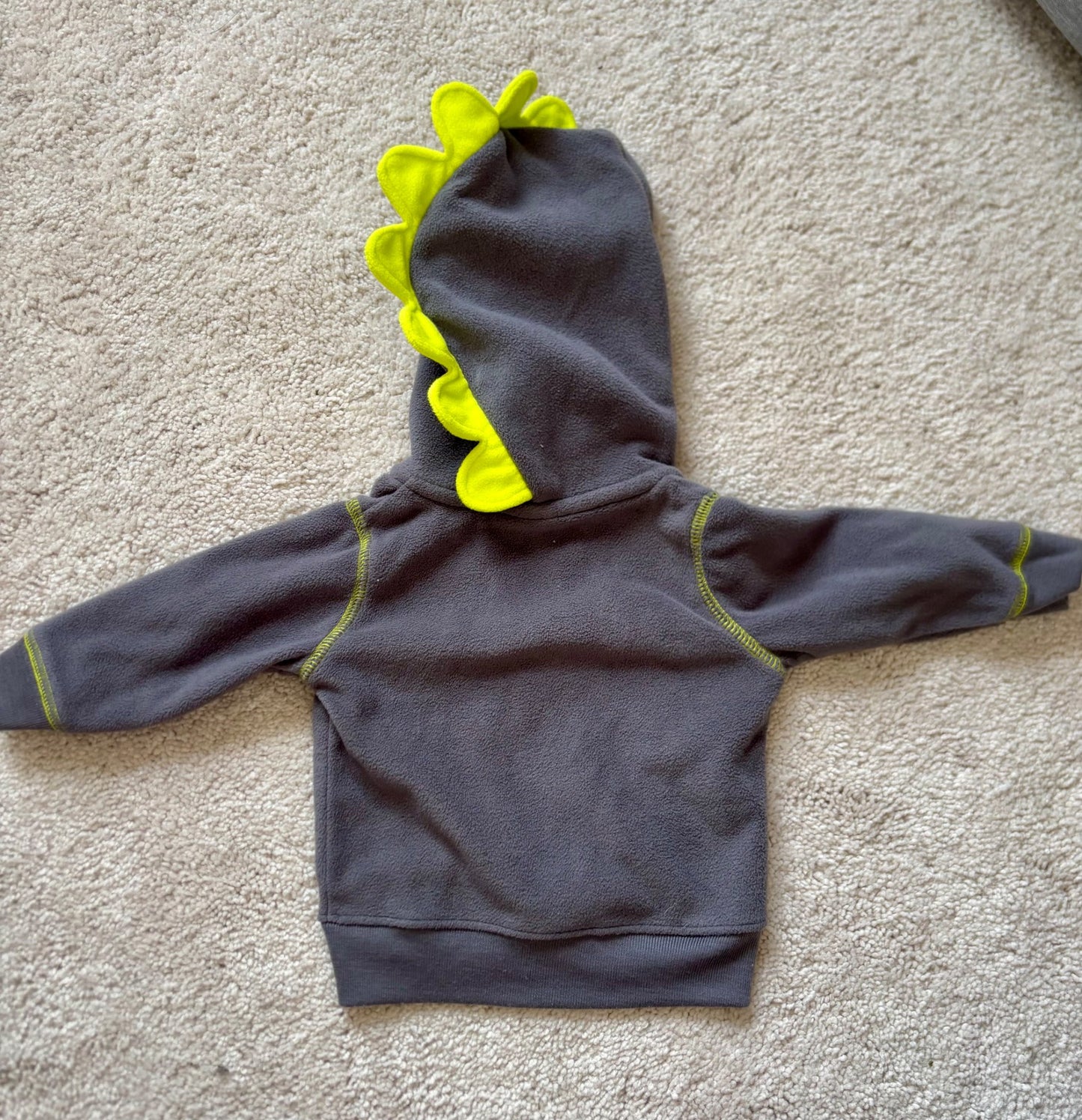 Fleece Dinosaur Zip-Up, Carters, 3m, Kids 3 Month (0-3M)