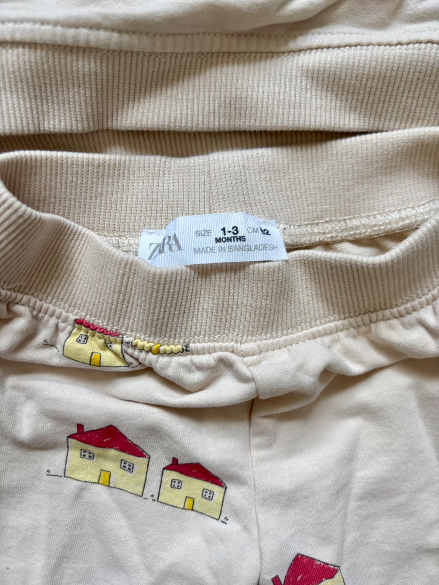 Zara Baby Sweater & Pants Outfit, 0-3m, Kids 3 Month (0-3M)