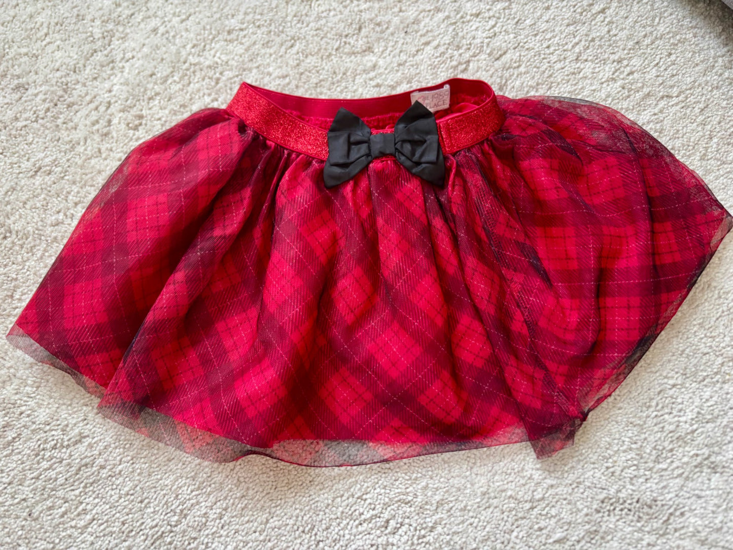 Fancy Red Skirt with Bow, 3T, Kids 2T
