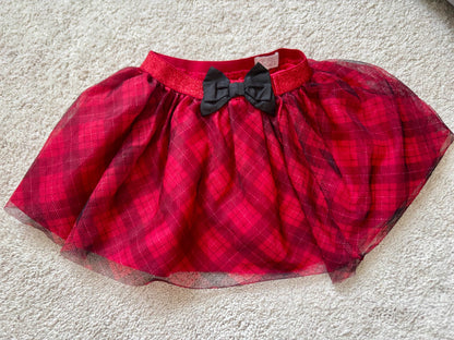 Fancy Red Skirt with Bow, 3T, Kids 2T