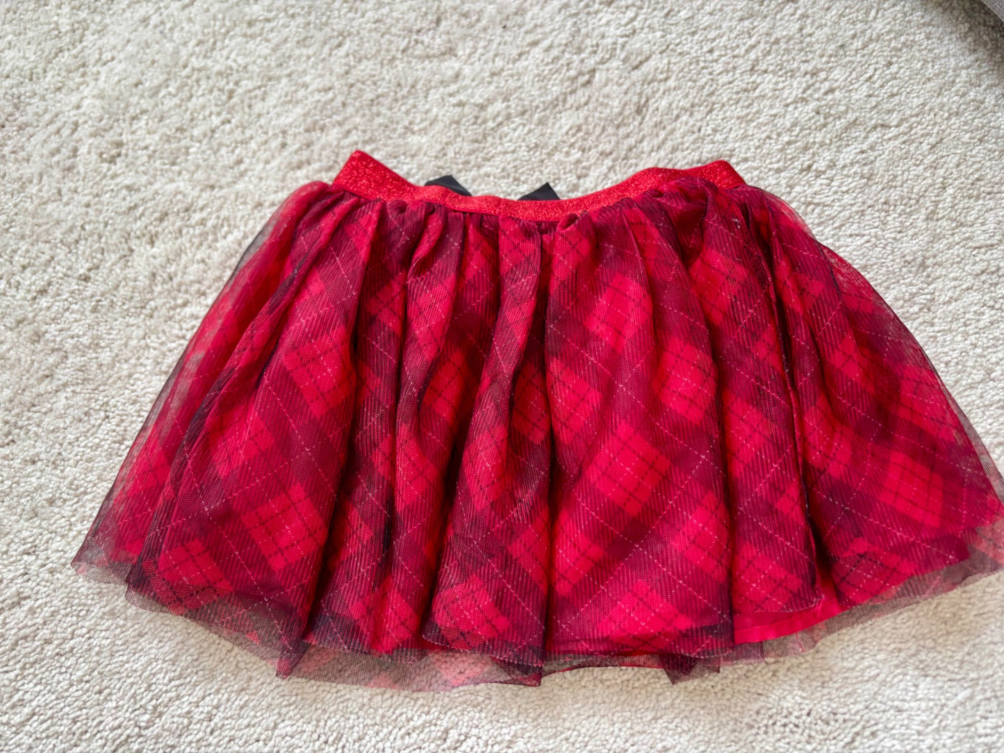Fancy Red Skirt with Bow, 3T, Kids 2T