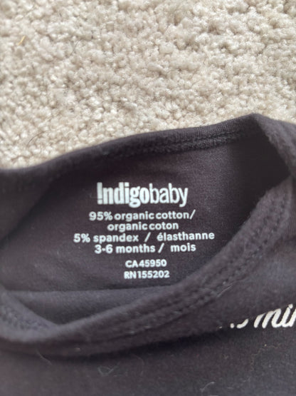 3 Black Onesie Bundle with writing, 3-6m, Indigo Baby, The Children's Place, Silly Souls, Kids 6 Month (3-6M)