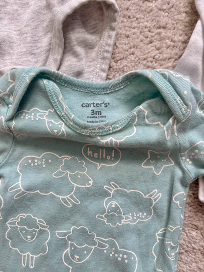 Longsleeve Onesie Bundle, 3m, H&M, Carters, Kids 3 Month (0-3M)