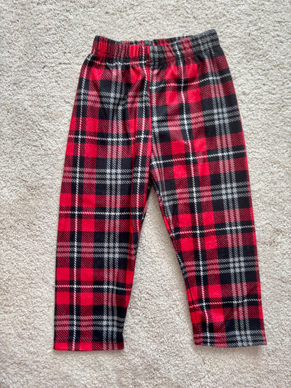 Santa Flannel Pajama Set, 2T, Kids 2T