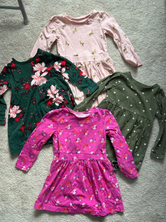 Longsleeve Dress Bundle, 2T, Carters/Old Navy, Kids 2T