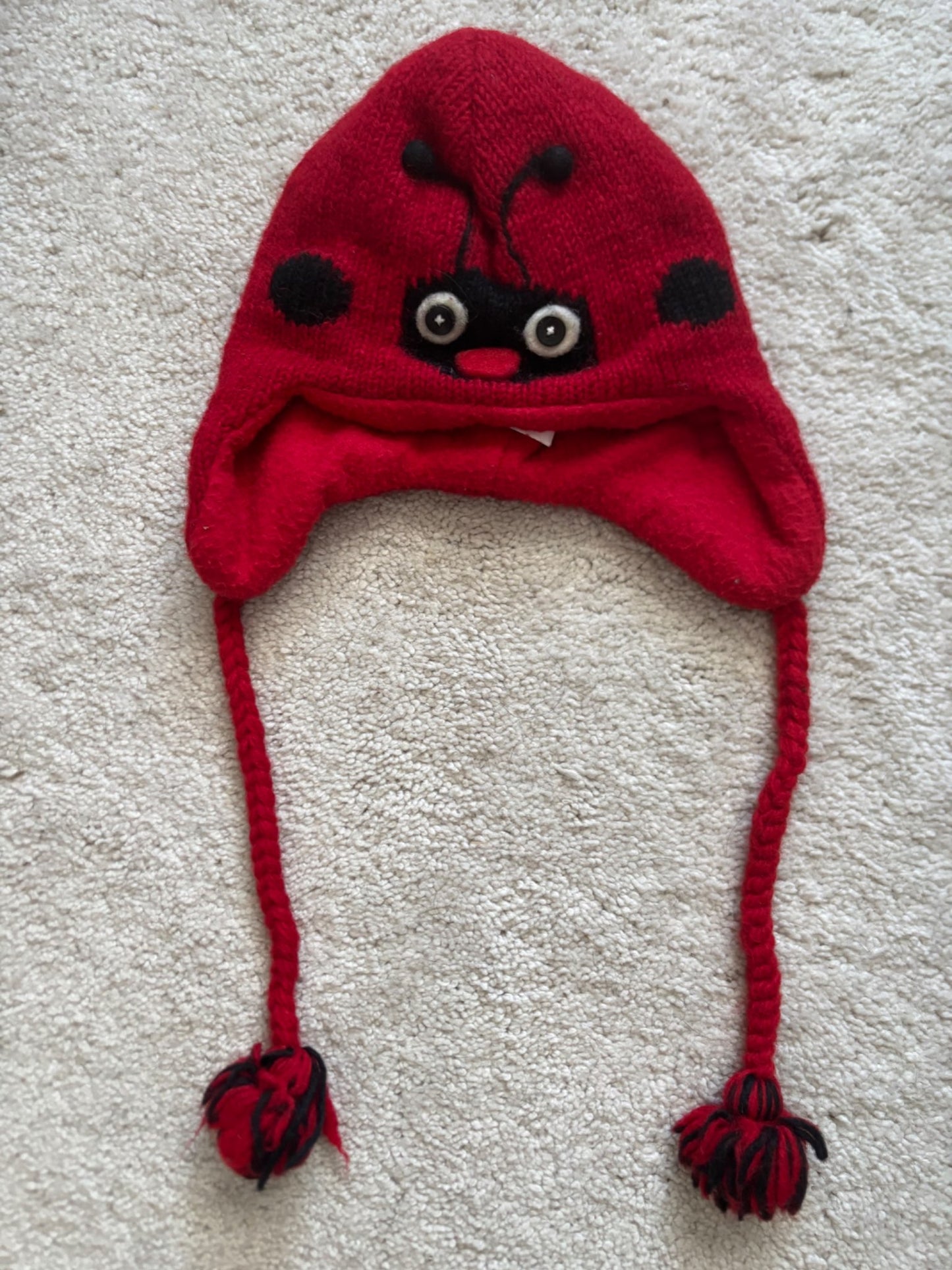 Ladybug Toddler Hat, Ark, Red, 2T